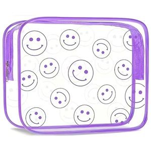 Smile Face Clear Travel Bag